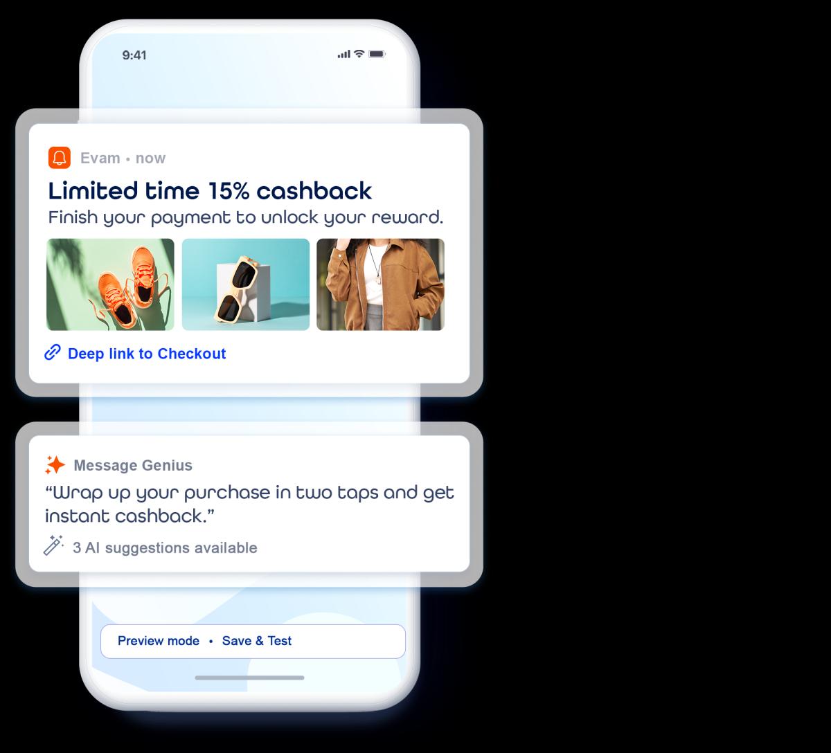 Mobile Phone With Notifications