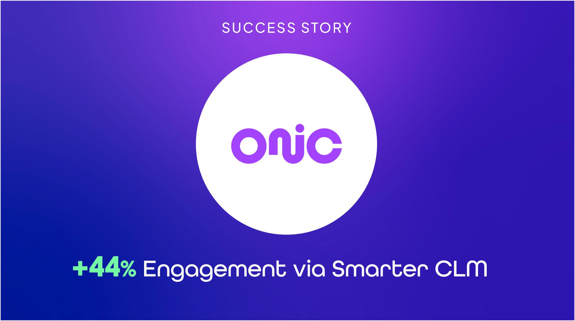 44% engagement uplift. 2x faster campaigns. 100% automated journeys. Onic now runs its entire CLM strategy in real time with Evam.